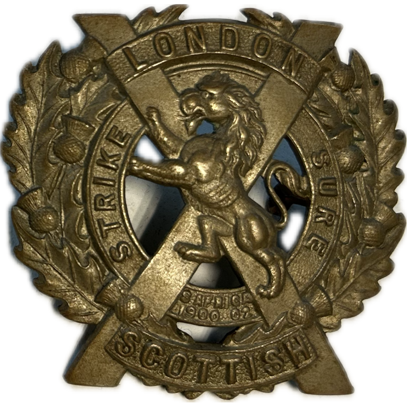 Cap Badge, The London Scottish Regiment, Sicile, Italie