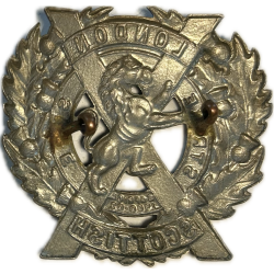 Cap Badge, The London Scottish Regiment, Sicile, Italie