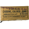 Box, cartridges, cal. 30 M1, LAKE CITY ORDNANCE PLANT