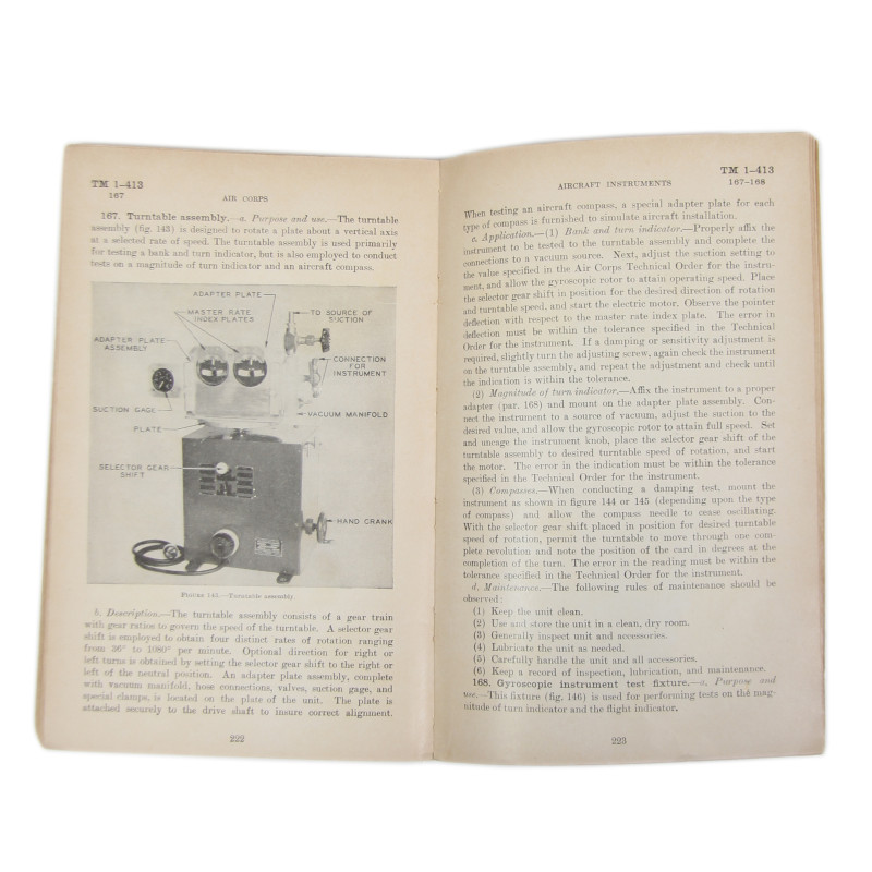Manuel technique TM 1-413, Aircraft Instruments, 1942