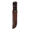 Knife, Fighting, with Leather Scabbard, Cpl. Herbert Swens, 533rd BS, 381st BG, 8th Air Force, USAAF, ETO Knife, Fighting, with Leather Scabbard, Cpl. Herbert Swens, 533rd BS, 381st BG, 8th Air Force, USAAF, ETO