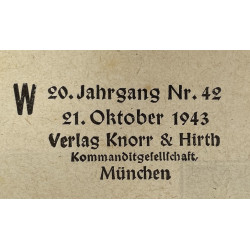 Magazine, Münchner Illustrierte Presse, October 21, 1943