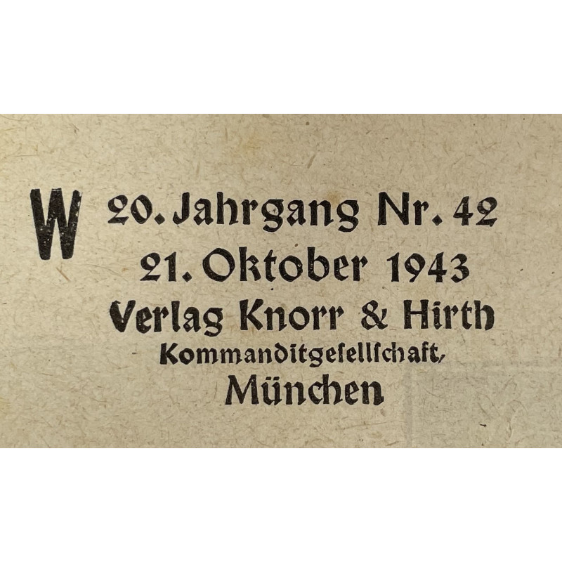 Magazine, Münchner Illustrierte Presse, October 21, 1943