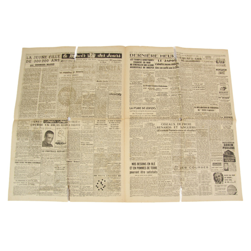 Journal, Le Petit Parisien, édition de Paris, 6 septembre 1941