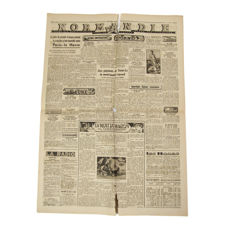 Journal, Le Petit Parisien, édition de Paris, 6 septembre 1941