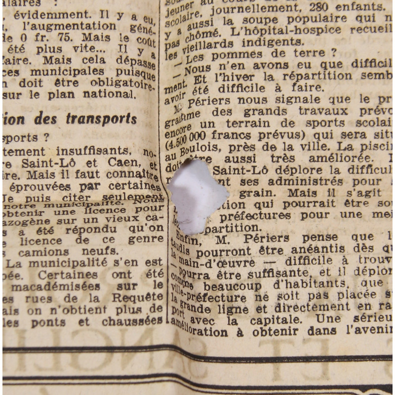 Journal, Le Petit Parisien, édition de Paris, 6 septembre 1941