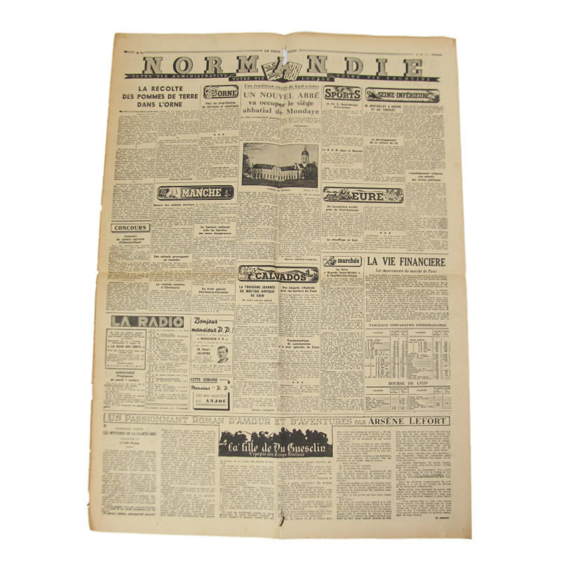 Newspaper, Le Petit Parisien, Paris Edition, October 6, 1941