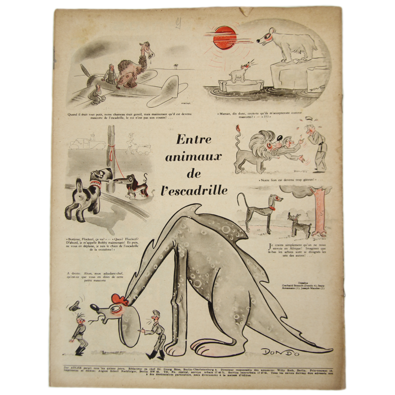 Magazine, Der Adler, November 3, 1942, French Edition