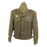 Blouson Ike & calot, T/4 Peter Gerken, Jr., Medic, ETO Blouson Ike & calot, T/4 Peter Gerken, Jr., Medic, ETO
