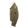Blouson Ike & calot, T/4 Peter Gerken, Jr., Medic, ETO Blouson Ike & calot, T/4 Peter Gerken, Jr., Medic, ETO