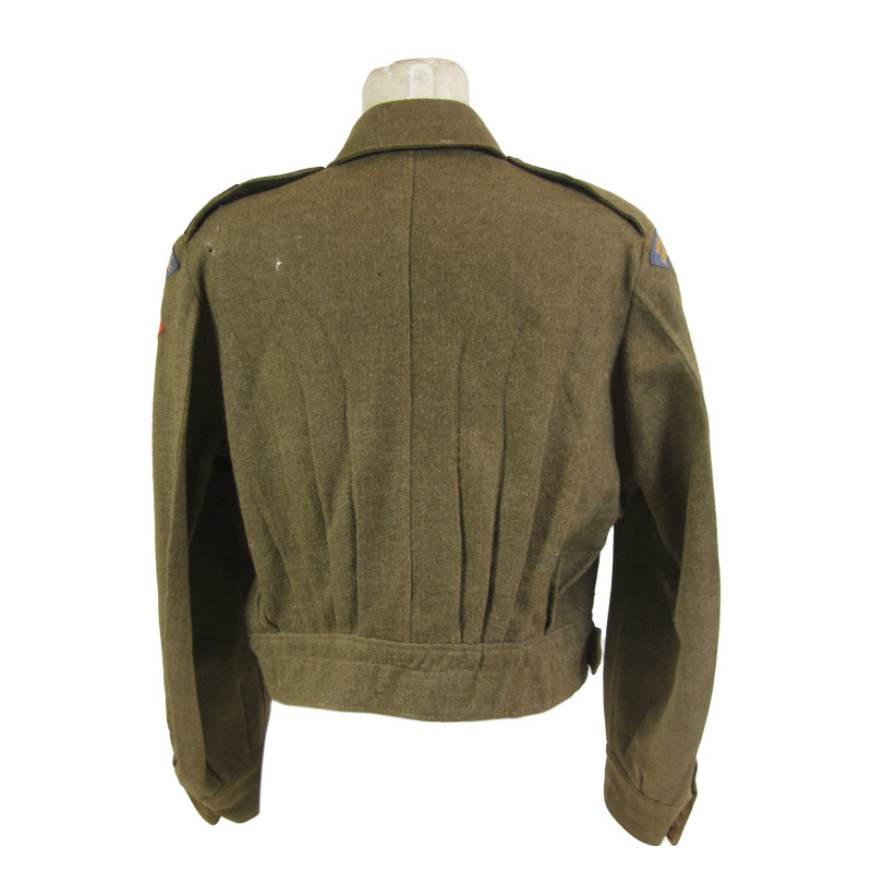 Battledress canadien, Pattern 1939, Royal Canadian Army Service Corps, taille 15, 1944, modifié