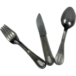 Cutlery, Knife, Spoon and Fork, US Army, SILCO, WALLCO, L.F.&C. 1944