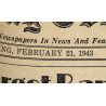 Newspaper, Charlotte Sunday Observer, February 21, 1943, Section 4