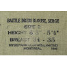 Battledress canadien, Pattern 1939, taille 2, 1945
