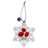 Christmas hanging lamp, Snowflake, Poppies