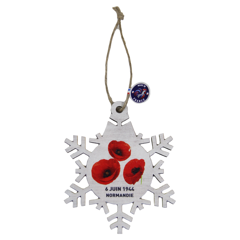 Christmas hanging lamp, Snowflake, Poppies