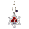 Christmas hanging lamp, Snowflake, Poppies