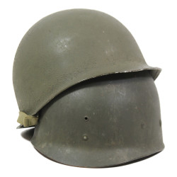 Casque M1, pattes fixes, liner WESTINGHOUSE, A washers verts