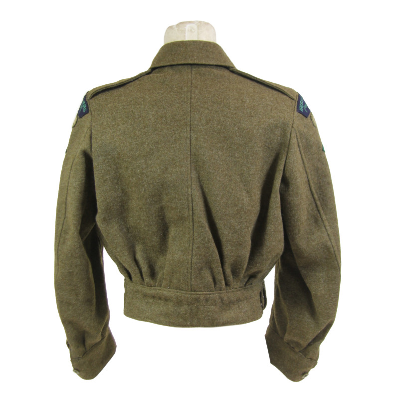 Battledress canadien, Pattern 1939, Warrant Officer Class II, Irish Fusiliers (Vancouver Regiment), taille 7, 1945