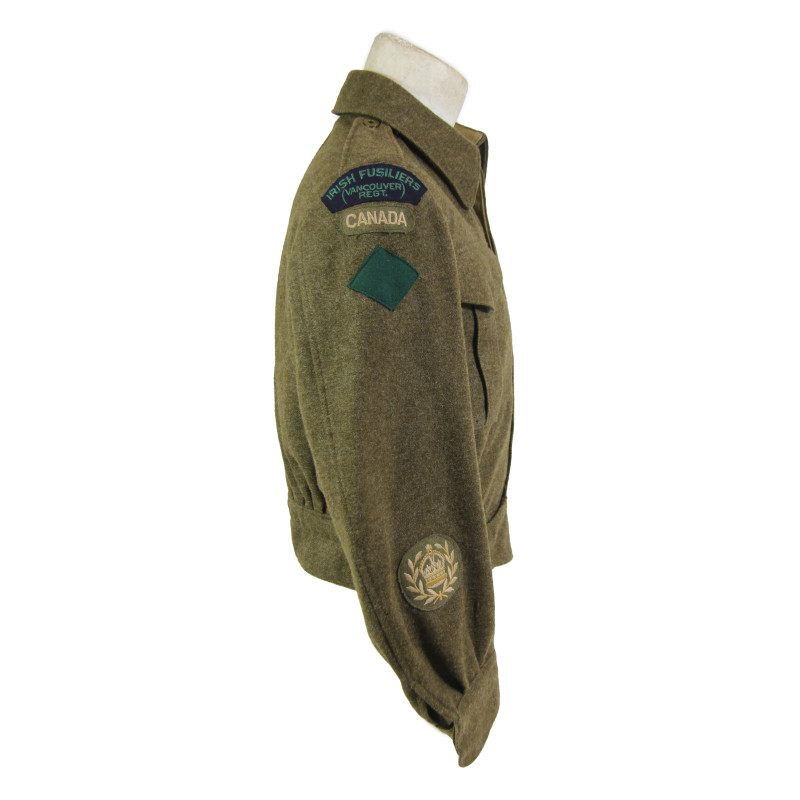 Blouse, Battledress, 1939 Pattern, Canadian, Warrant Officer Class II, Irish Fusiliers (Vancouver Regiment), 1945