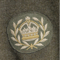 Battledress canadien, Pattern 1939, Warrant Officer Class II, Irish Fusiliers (Vancouver Regiment), taille 7, 1945