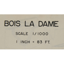 Carte du Fort Bois La Dame, US Army, Metz, 90th Inf. Div.
