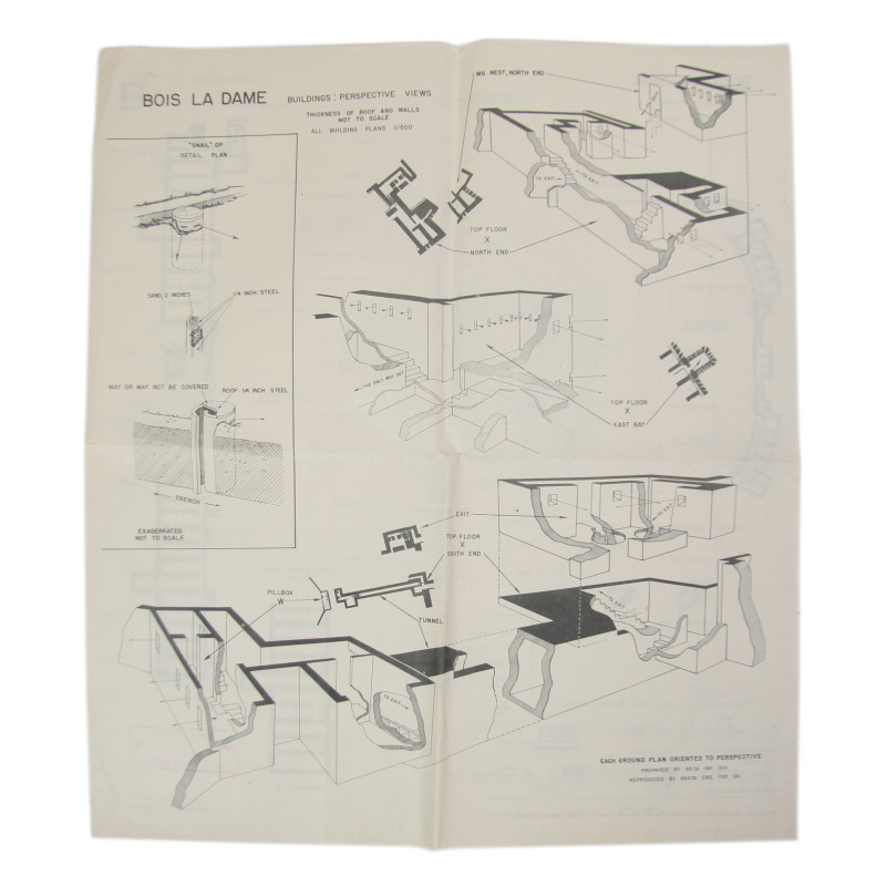 Map, Fort Bois La Dame, US Army, Metz, 90th Inf. Div.
