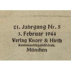 Magazine, Münchner Illustrierte Presse, 3 février 1944