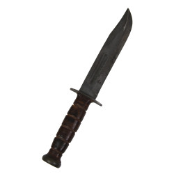 Couteau de combat, MK 2, KA-BAR, avec fourreau en cuir, BOYT -43-