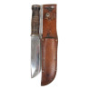 Couteau de combat Cattaraugus 225Q, avec fourreau en cuir