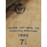 Tam O'Shanter, Crown Cap Mfg. Co., Winnipeg, 1940