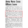 Grouping, 1st Lt. Monica Bigot, US Army Nurse Corps Grouping, 1st Lt. Monica Bigot, US Army Nurse Corps