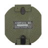 Boussole M2, US Army, avec étui en cuir M19, nominatif