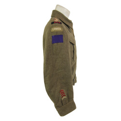 Battledress canadien, Pattern 1939, taille 10, Lt. William Johanneson, Royal Canadian Artillery, ETO