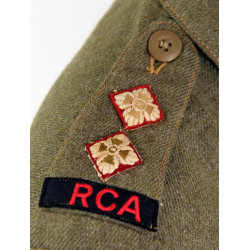 Battledress canadien, Pattern 1939, taille 10, Lt. William Johanneson, Royal Canadian Artillery, ETO