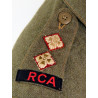 Battledress canadien, Pattern 1939, taille 10, Lt. William Johanneson, Royal Canadian Artillery, ETO Battledress canadien, Pattern 1939, taille 10, Lt. William Johanneson, Royal Canadian Artillery, ETO