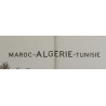 Carte alliée, Africa Road Map, MAROC-ALGÉRIE-TUNISIE, Sheet 151, opération Torch, 1942