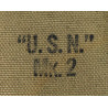 Machette à dents de scie, COLLINS & CO., Legitimus, avec fourreau en toile Mk 2, US Navy