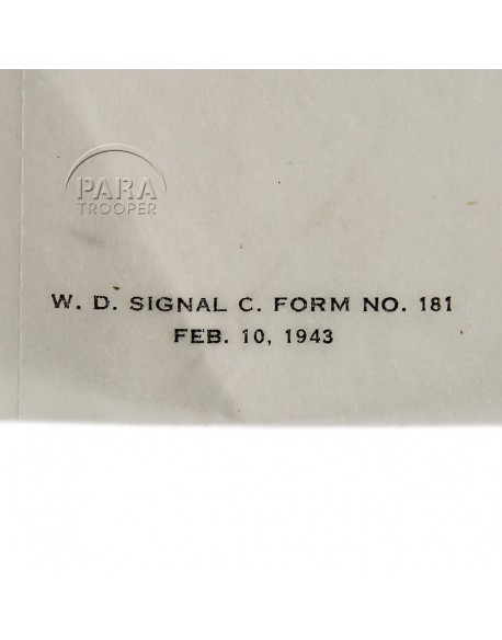 Overlay, Blank map, Pigeon, 1943