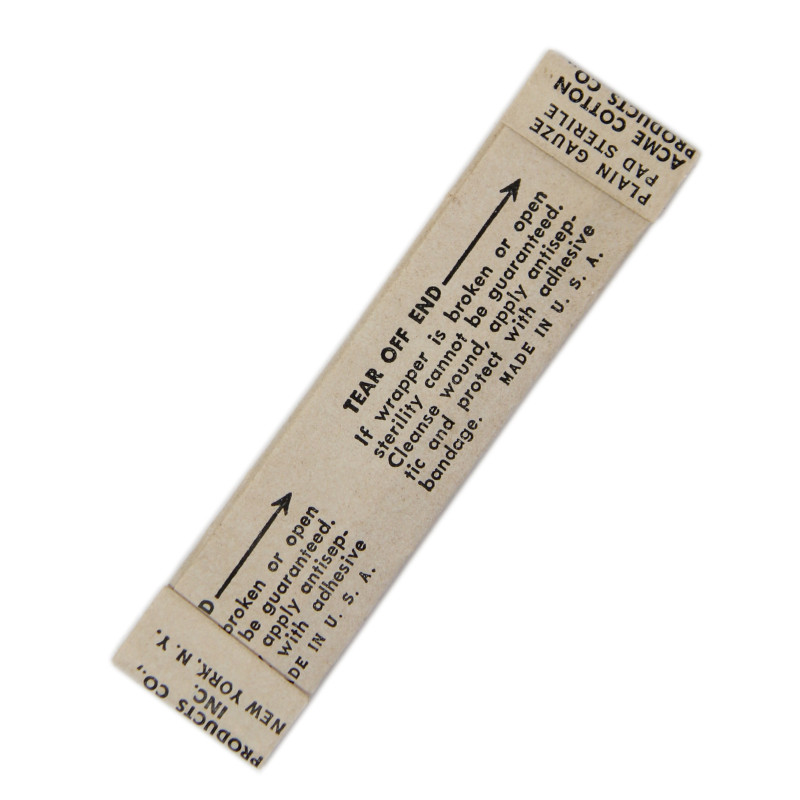 Pansement adhésif, ACME COTTON PRODUCTS CO., INC.
