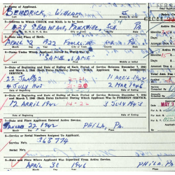 Lot de cravates, Cpl. William Bendrick, Jr., Co. K, 8th Marine Regt., 1st Marine Division, USMC, Guadalcanal