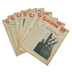 Journal belge, Guerre 39, lot de 24 numéros, 1939-1940