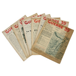 Journal belge, Guerre 39, lot de 24 numéros, 1939-1940