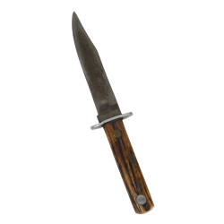 Knife, Fighting, EDW. K. TRYON CO., with Leather Scabbard
