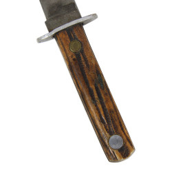 Knife, Fighting, EDW. K. TRYON CO., with Leather Scabbard