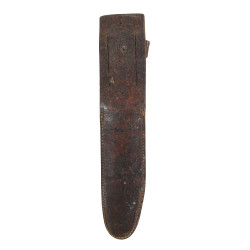 Knife, Fighting, EDW. K. TRYON CO., with Leather Scabbard
