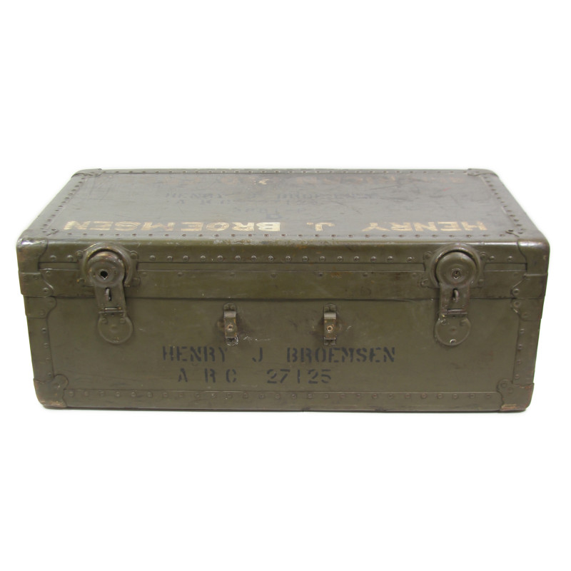 Footlocker, Henry Broemsen, ARC Field Director, 8th Armored Division Footlocker, Henry Broemsen, ARC Field Director, 8th Armored Division