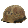 Casque M1, complet, avec couvre-casque Mitchell, Viêt-Nam, personnalisé Casque M1, complet, avec couvre-casque Mitchell, Viêt-Nam, personnalisé