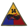 Patch, 14th Armored Division, Franco-Italian Border, Vosges, Alsace, Ardennes