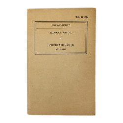 Technical Manual TM 21-220, Sports and Games, 1942